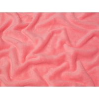 Minerva Core Range Super Soft Plush Cuddle Fleece Fabric Coral Pink