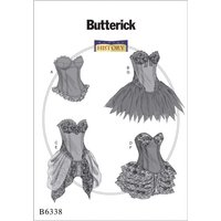 Butterick Sewing Pattern 6338 (E5) - Misses Corsets & Skirts 14-22 B6338E5 14-22