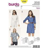 Burda Sewing Pattern 6760 - Dresses 10-22 X06760BURDA 10-22