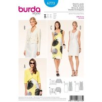 Burda Sewing Pattern 6773 - Dress and Jacket 8-18 X06773BURDA 8-18