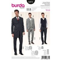 Burda Sewing Pattern 6871 - Menswear 34-50 X06871BURDA 34 - 50 MAN