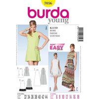 Burda Sewing Pattern 7056 - Dress 6-18 X07056BURDA 6,18