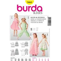 Burda Sewing Pattern 9460 - Dress and Jumpsuit Age 2-6 X09460BURDA 2-6