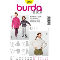 Burda Sewing Pattern 9482 - Kids Coordinates Age 4-14 X09482BURDA Age 4-14
