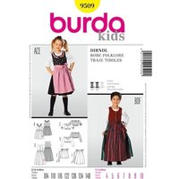 Burda Sewing Pattern 9509 - Dirndl Dress Age 4-10 X09509BURDA Age 4-10