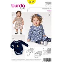 Burda Sewing Pattern Baby's Dress and Bodysuit X09347BURDA 3 months - 2 years