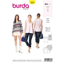 Burda Sewing Pattern 6234 - Misses Blouse 8-18 6234 AB 8-18