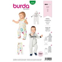 Burda Sewing Pattern 9299 - Toddlers Overalls 68-98cm 9299 AB 68-98cm