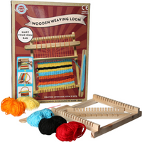 Wooden Weaving Loom Multicolor Weaving Loom & Wool In 5 Colours For Age 6+ Year