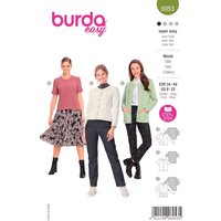 Burda Sewing Pattern 6053 - Misses Cardigan 8-22 B6053 8-22