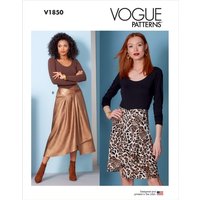 Vogue Sewing Pattern 1850 (B5) - Misses Skirt 8-16 V1850B5 8-16