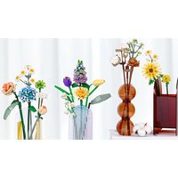 3D Building Block Flower Bouquets - 8 Designs