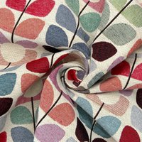 Bloom Cotton Polyester Tapestry Curtain & Upholstery Fabric Multi 140cm