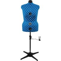 Sew Stylish Tailors Dummy Polka Dot Petite Grey UK Dress Size 6-10