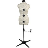 Sew Stylish Tailors Dummy Sugar Ditsy Medium White Beige UK Dress Size 16-20