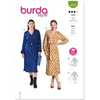 Burda Sewing Pattern 5777 (10-22) Misses' Dress  10-22 (36-48)