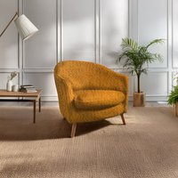 Beau Chenille Fabric Burnt Orange 150cm