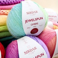 Sirdar Jewelspun Ombre Aran Yarn Tropical Haze 111 400g