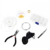 Abakhan Jewellery Finding Set with Tool Silver 20.5 x 17.6 x 7.2 cm