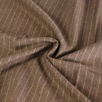 Wool Melton Pinstripe Fabric 1 Taupe 148cm