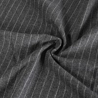 Wool Melton Pinstripe Fabric 3 Grey 148cm