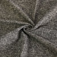 Wool Melton Herringbone Fabric 1 Black 148cm