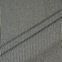 Yarn Dyed Stripe Denim Fabric Dark 146cm