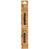 Pony Redwood Single-Ended Wooden Crochet Hook - 6.5mm (UK 3 - US K/10.5)