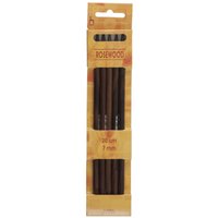 Pony Rosewood 20cm Double-Point Knitting Needles - Set of 5 - 20cm x 7mm (P36816)
