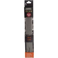 Pony Stainless Steel 20cm Elan Double Knitting Needles - Set of Five - 5.00mm (P35515)