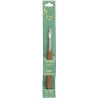 Pony Bamboo Silver Crochet Hook - 7.0mm (UK 2)
