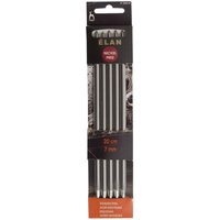 Pony Stainless Steel 20cm Elan Double Knitting Needles - Set of Five - 7.00mm (P35519)