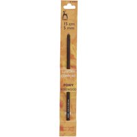 Pony Redwood Single-Ended Wooden Crochet Hook - 5.0mm (UK 6 - US H/8)